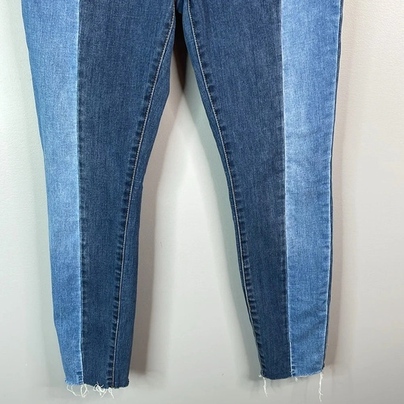 PACSUN Two Tone High-Rise Ankle Jegging Jeans Light/Medium Wash Denim Baddie 28 - Picture 4 of 10